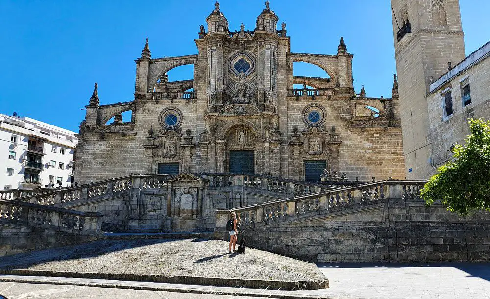 The intricate Gothic cathedral in Jerez