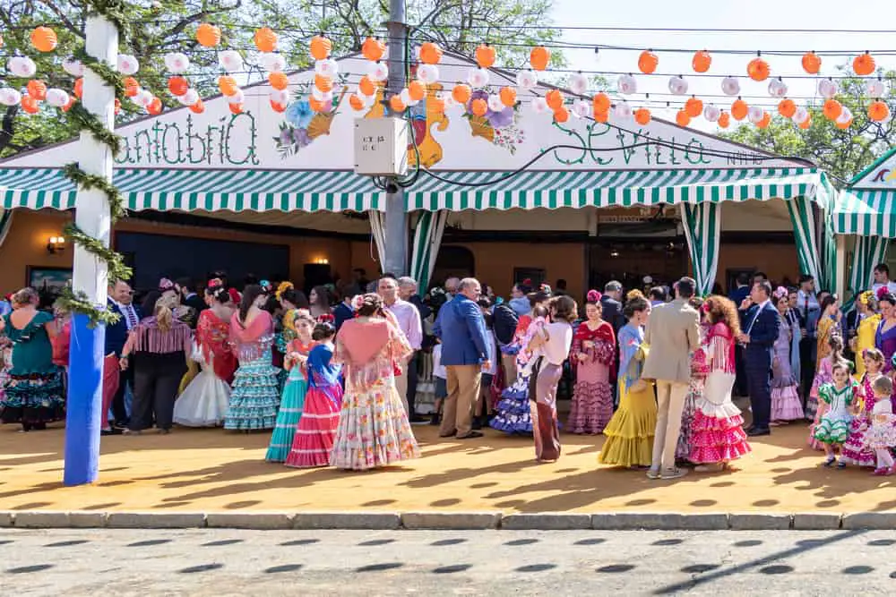 Things to do in Seville for free - party at Feria de Abril