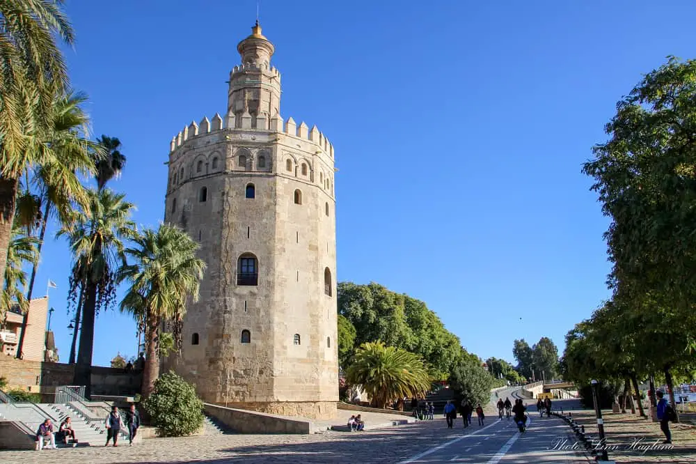 Torre del Oro Seville during winter