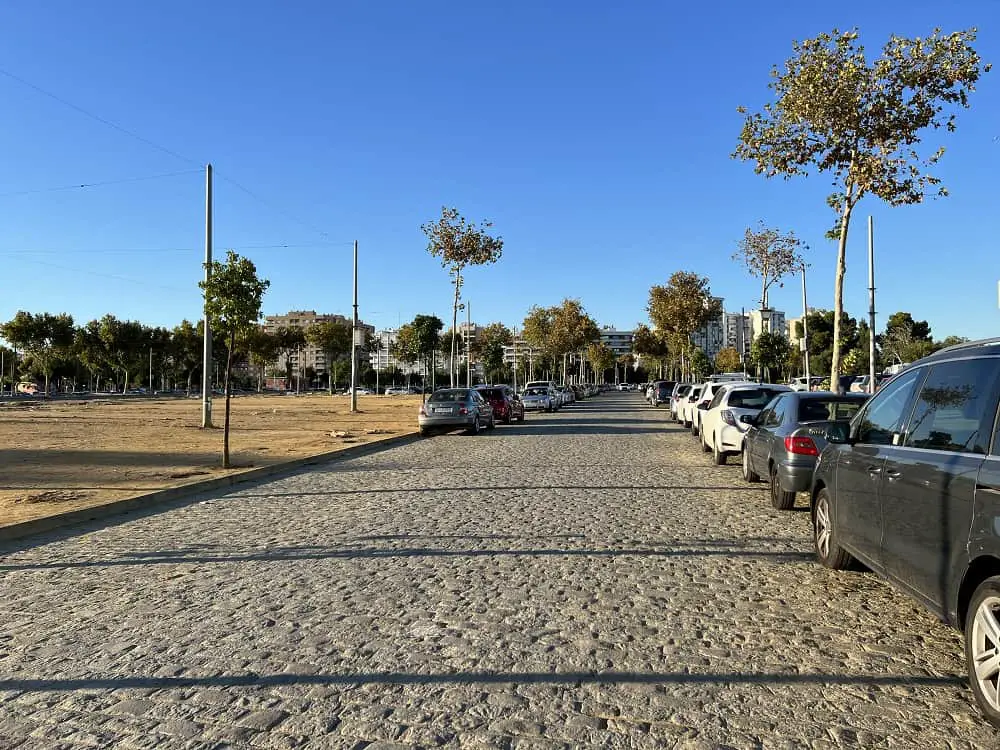 Free parking in Seville