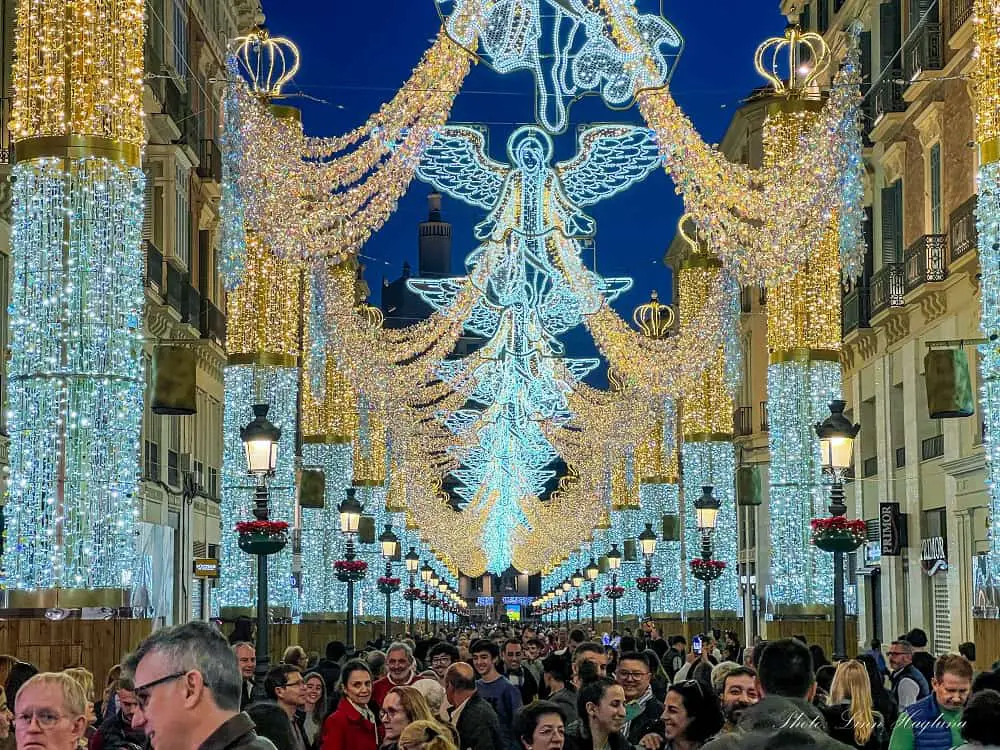 Malaga when to visit - Christmas lights