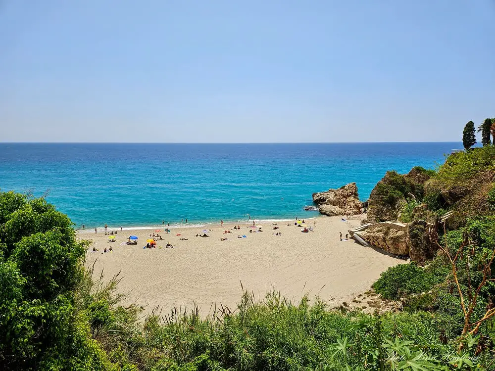 beaches in Nerja Spain - Carabeillo Beach