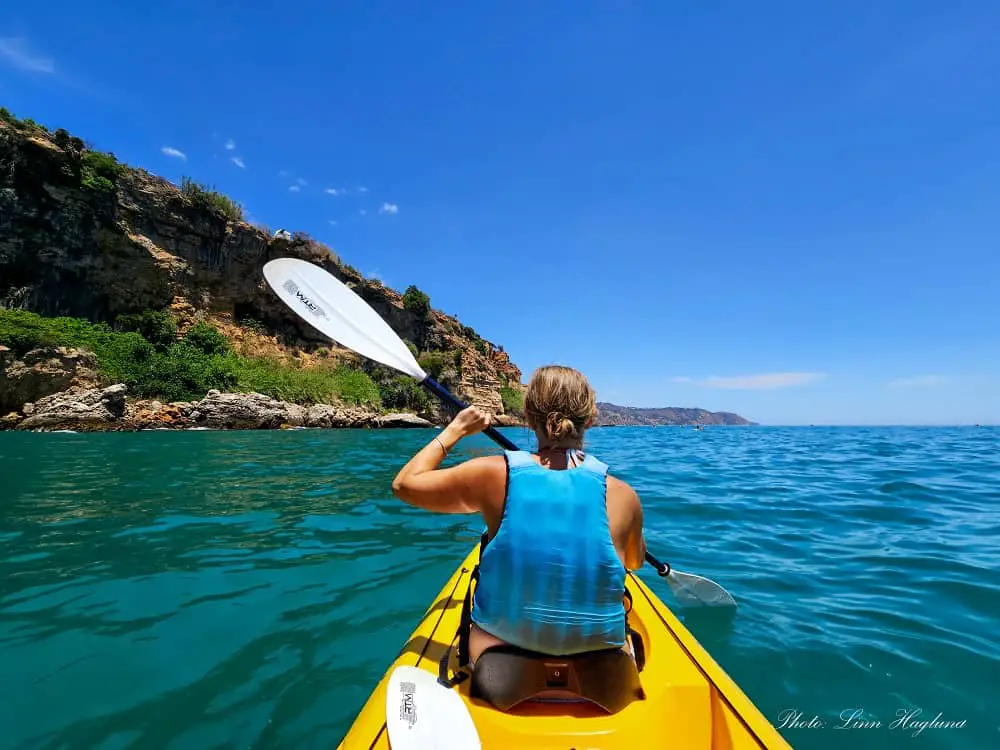 Burriana Beach in Nerja - Kayaking