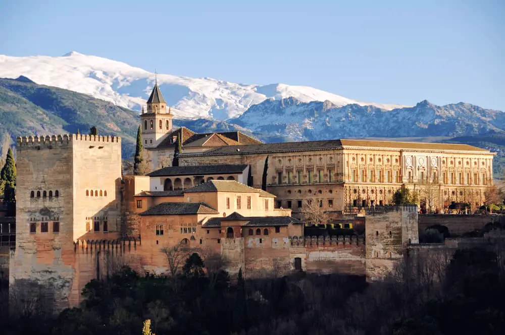 Andalucia in winter with views of snowy peaks