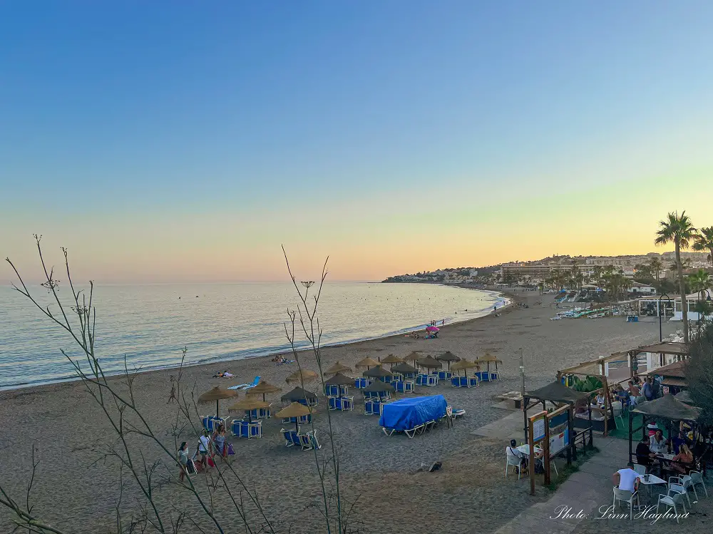 best places to stay around Malaga - La cala beach at sunset