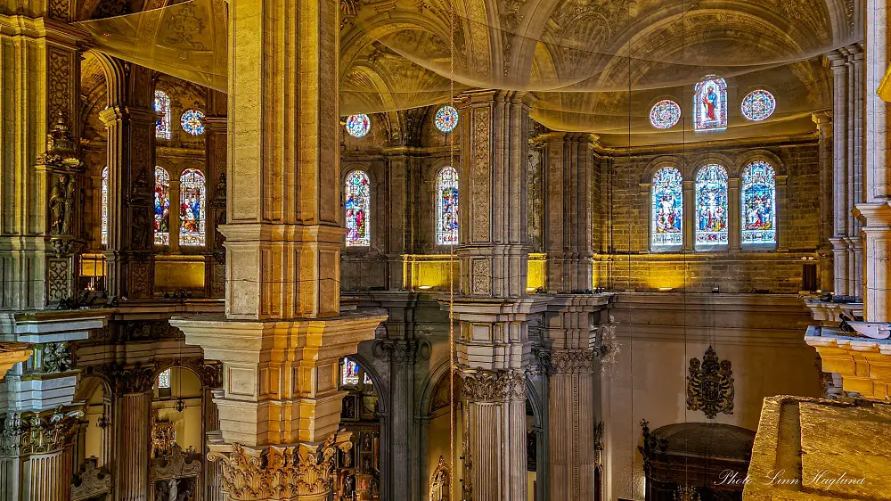 Malaga historic center - inside the cathedral