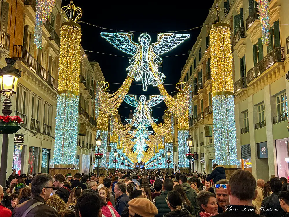 Christmas light show Malaga
