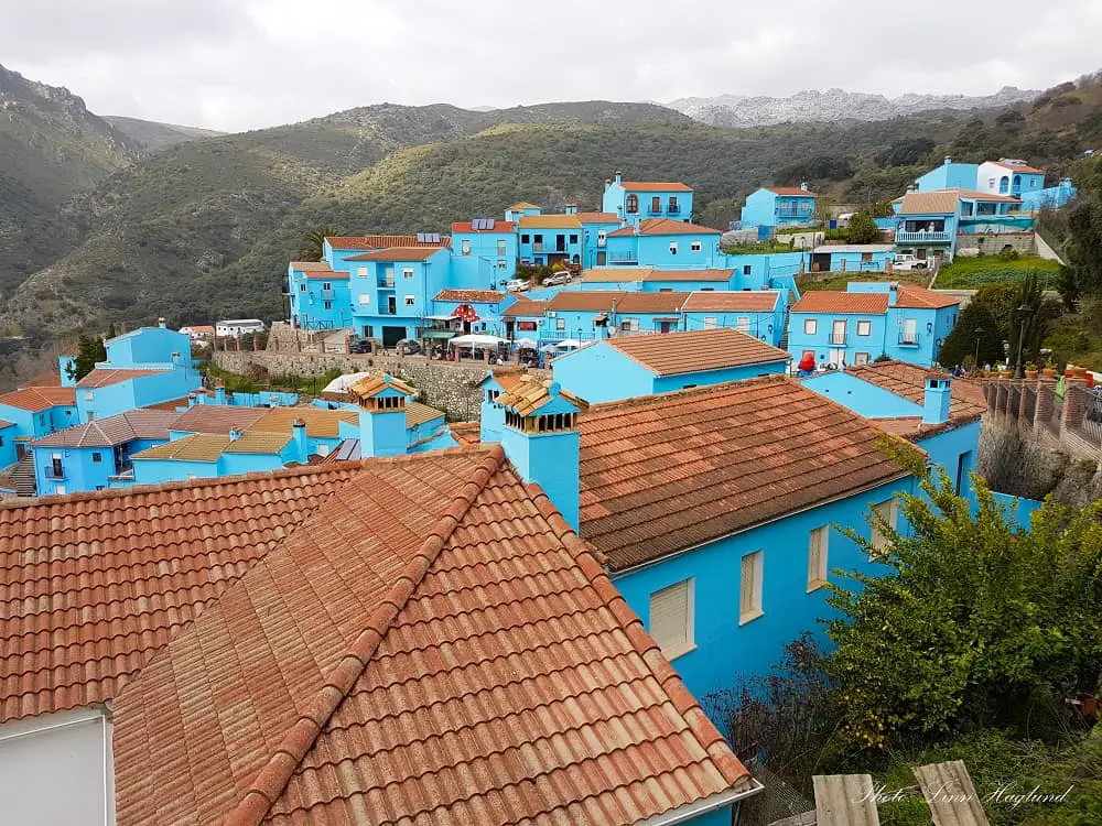 Juzcar the Smurf village near Ronda that is all painted blue