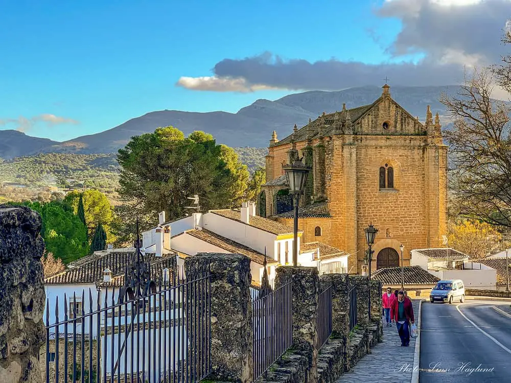 A monastery with mountains as a backdrop - free things to do in Ronda Spain