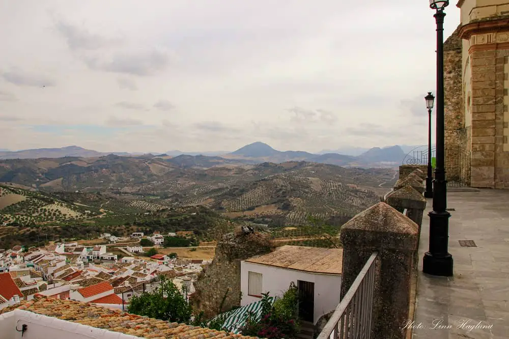 towns near Ronda - Olvera views from teh church across terracotta rooftops and endless countryside