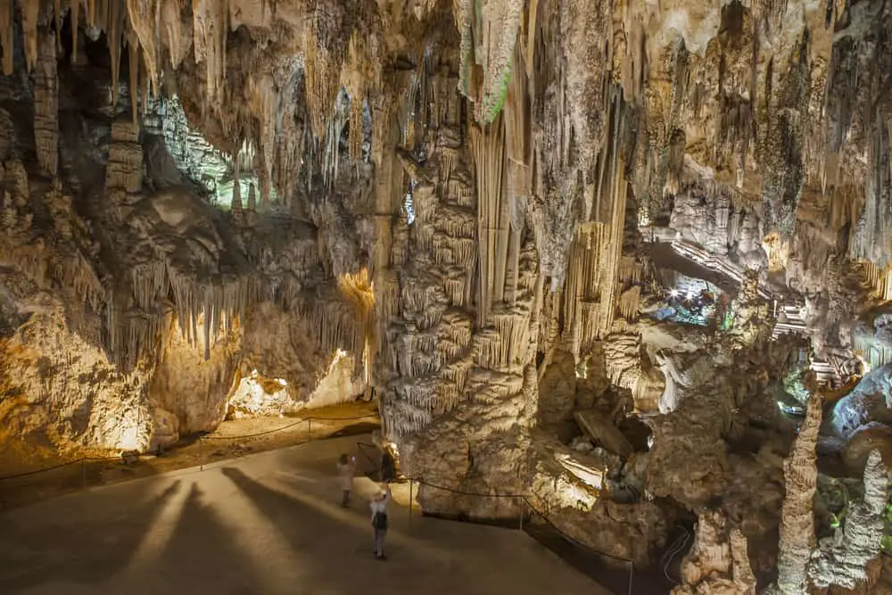 The largest stalagmite in the world inside Nerja Caves