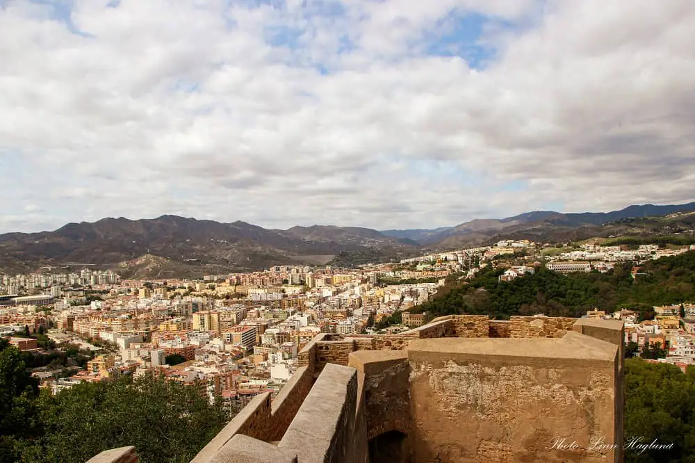 Old Town of Malaga seen from Gibralfaro