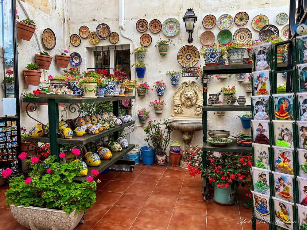 is Mijas worth visiting - colorful ceramics in a local shop.