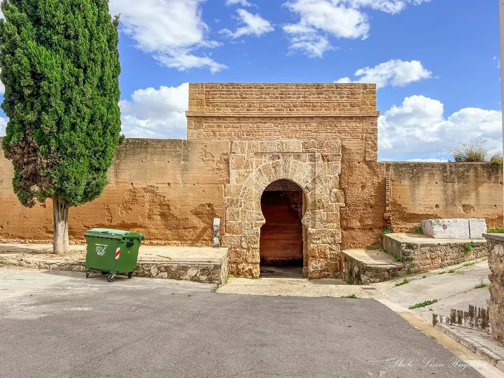 An Arab arched door, Puerta del Agua in Niebla.