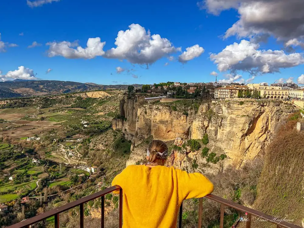 Me enjoying the views on a Ronda winter day.