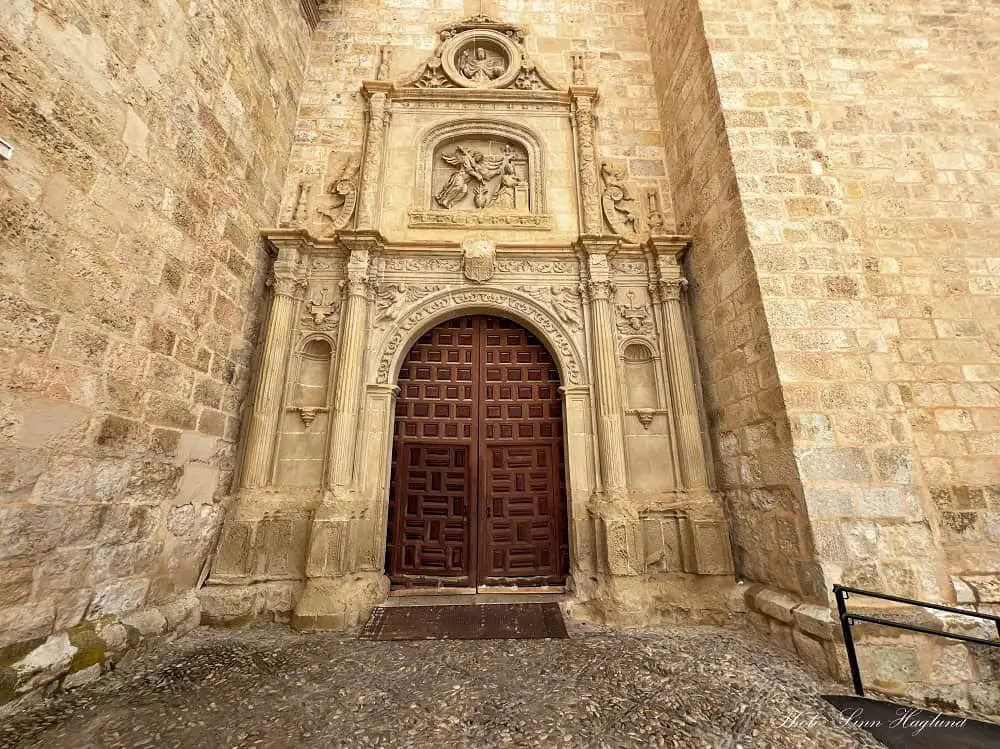 The entrance of Iglesia Mayor de Baza.